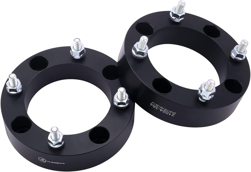 VLAOSCHI Black Forged 4x137 ATV Wheel Spacers 1.5 Inch with 10x1.25 Studs Compatible with Kawasaki Can-Am Bombardier Suzuki 4 Lug 4/137 for Outlander Commander Renegade Mule Prairie - Pack of 2 - Image 1